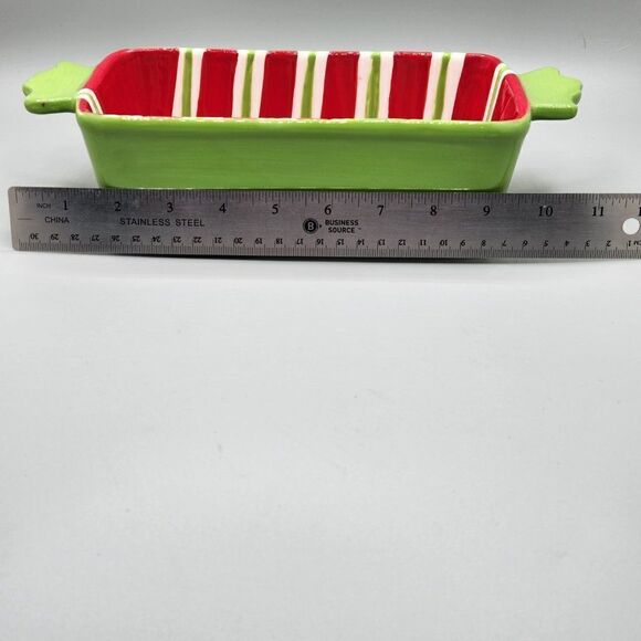 Christmas Candy Shaped Serving Bakeware Cooking Dishes Large Loaf Pan. - Picture 7 of 9